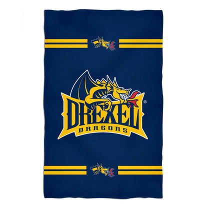 Drexel University Dragons Blue Beach Bath Towel by Vive La Fete