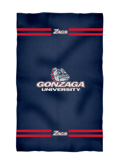 Gonzaga Bulldogs Zags GU Blue Beach Bath Towel by Vive La Fete