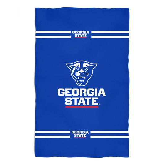 Georgia State Panthers Blue Beach Bath Towel by Vive La Fete