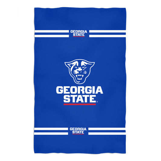Georgia State Panthers Blue Beach Bath Towel by Vive La Fete
