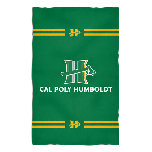 Cal Poly Humboldt Lumberjacks Green Beach Bath Towel by Vive La Fete