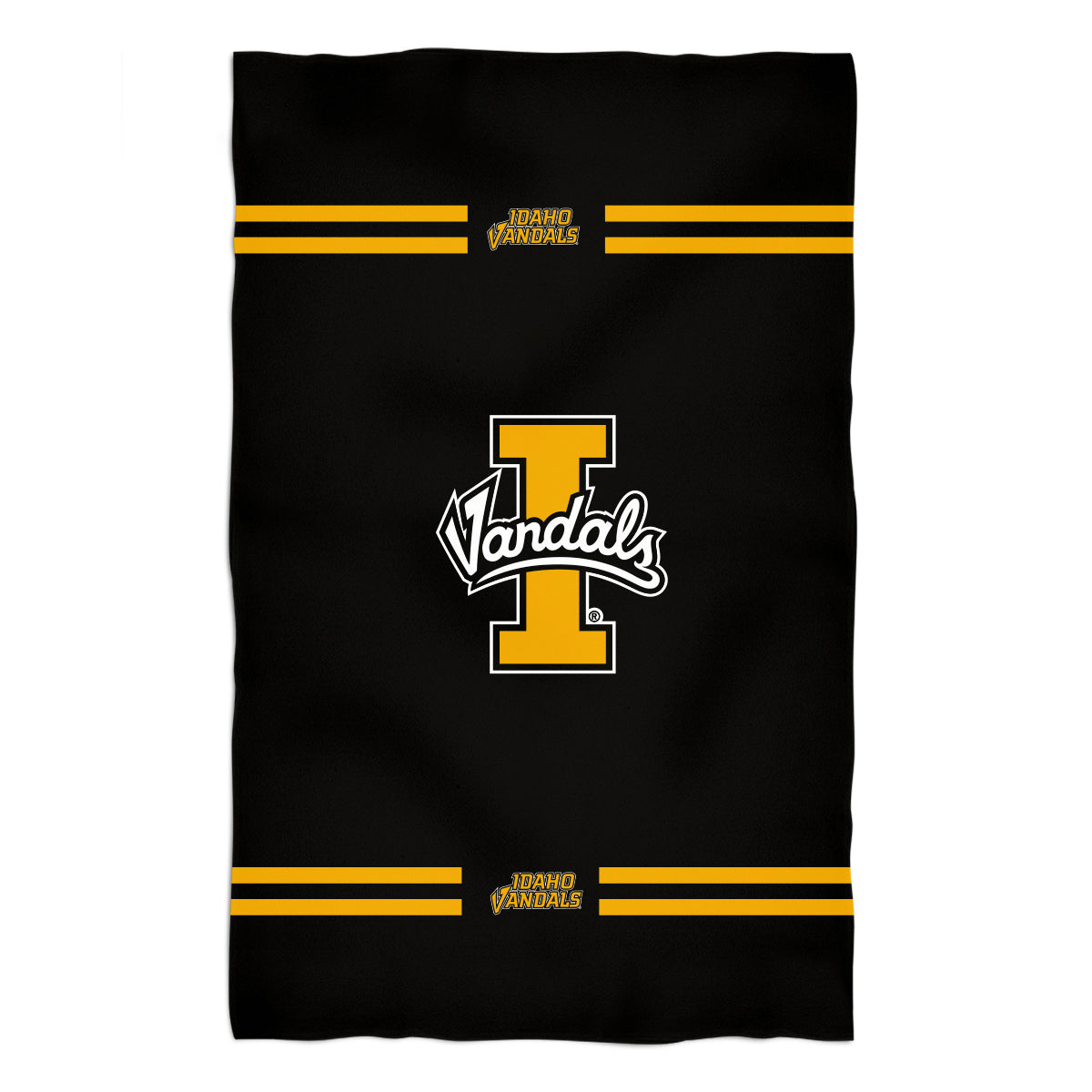 Idaho Vandals Black Beach Bath Towel by Vive La Fete