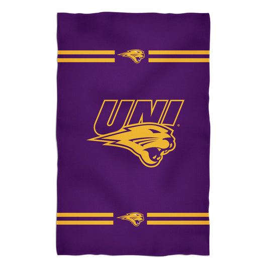 Northern Iowa Panthers Purple Beach Bath Towel by Vive La Fete