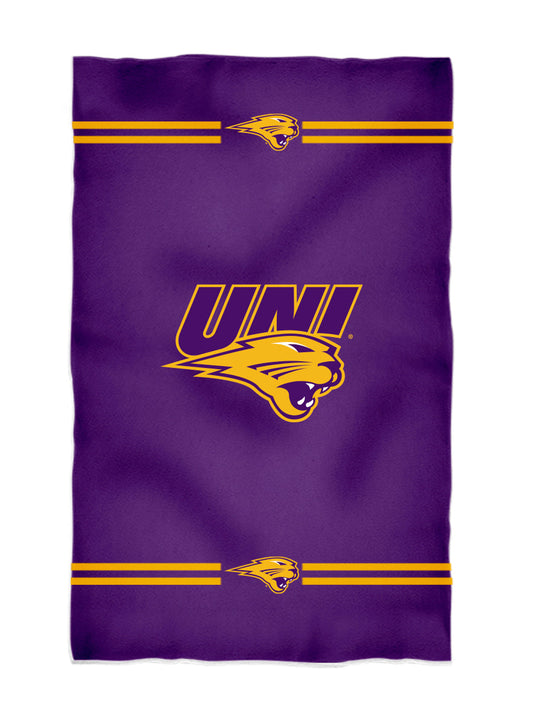 Northern Iowa Panthers Purple Beach Bath Towel by Vive La Fete