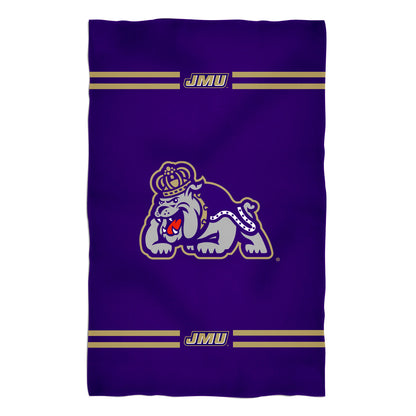 James Madison University Dukes Purple Beach Bath Towel by Vive La Fete