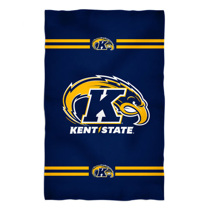 Kent State Golden Flashes Blue Beach Bath Towel by Vive La Fete