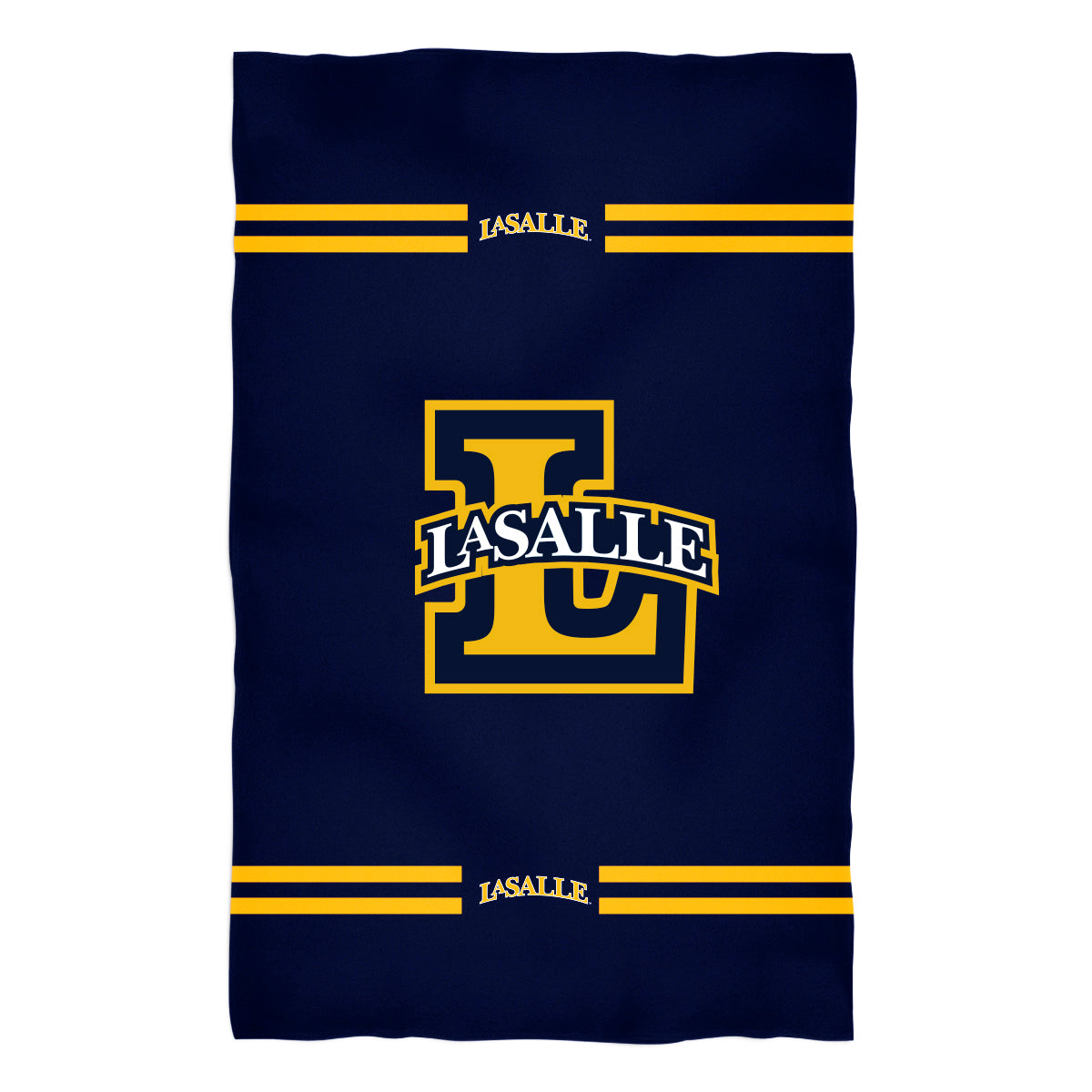 La Salle University Explorers Navy Beach Bath Towel by Vive La Fete