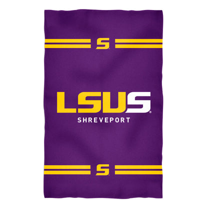 LSU Shreveport LSUS Pilots Purple Beach Bath Towel by Vive La Fete