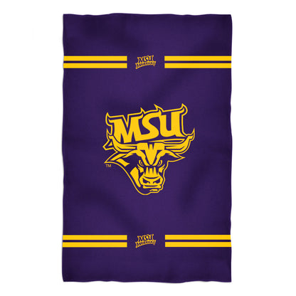 Minnesota State Mavericks Purple Beach Bath Towel by Vive La Fete