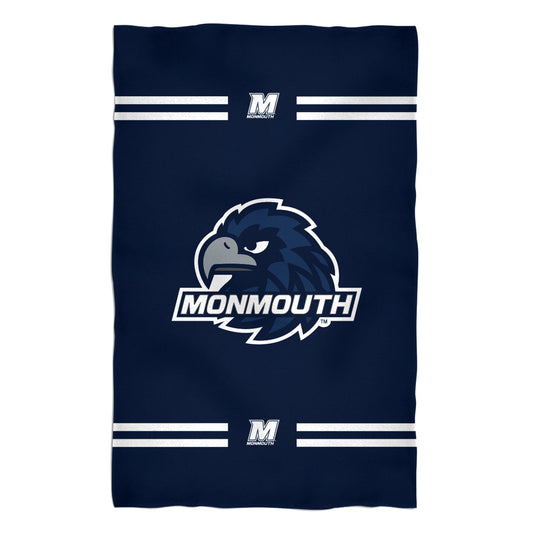 Monmouth University Hawks Navy Beach Bath Towel by Vive La Fete