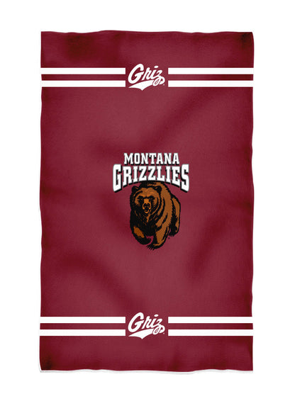 Montana Grizzlies UMT Maroon Beach Bath Towel by Vive La Fete