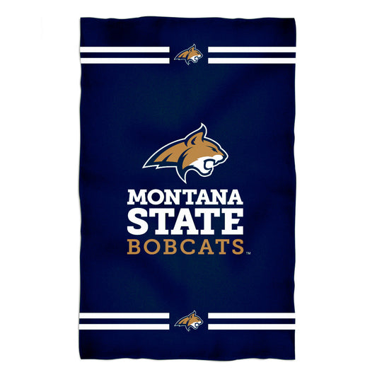 Montana State Bobcats MSU Blue Beach Bath Towel by Vive La Fete