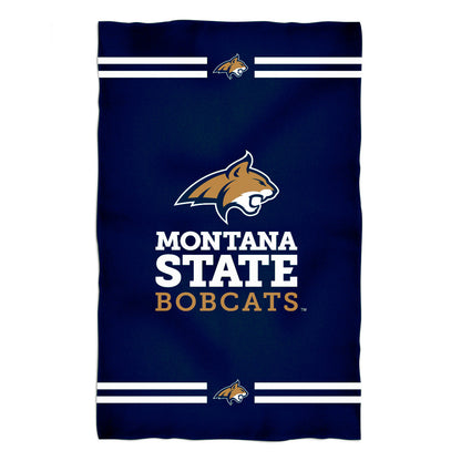 Montana State Bobcats MSU Blue Beach Bath Towel by Vive La Fete