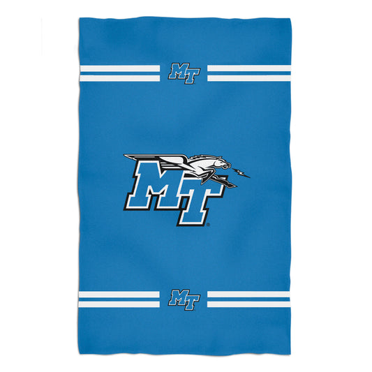 MTSU Blue Raiders Blue Beach Bath Towel by Vive La Fete