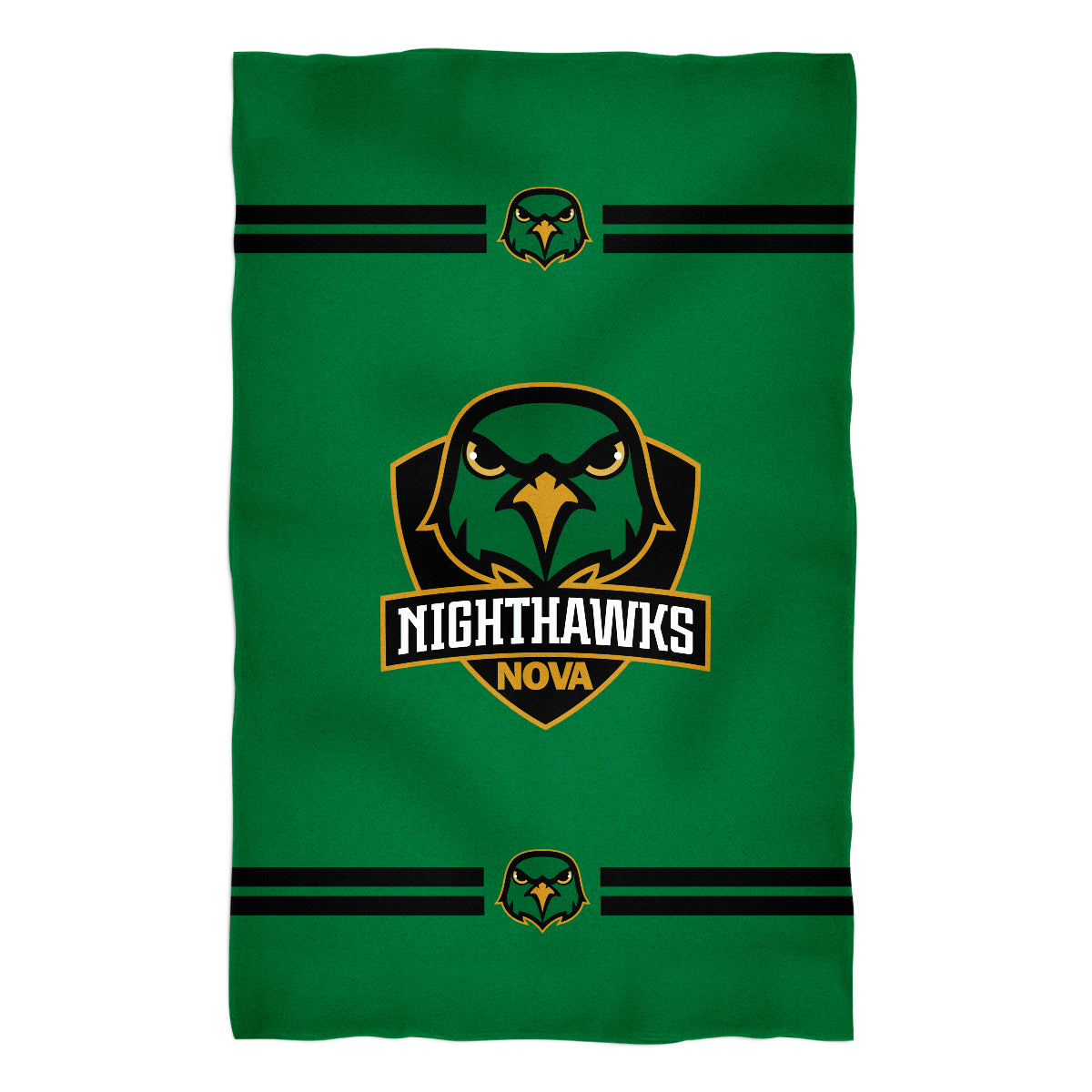 Northern Virginia NightHawks NOVA Green Beach Bath Towel by Vive La Fete