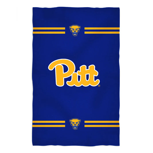 Pittsburgh Panthers UP Blue Beach Bath Towel by Vive La Fete