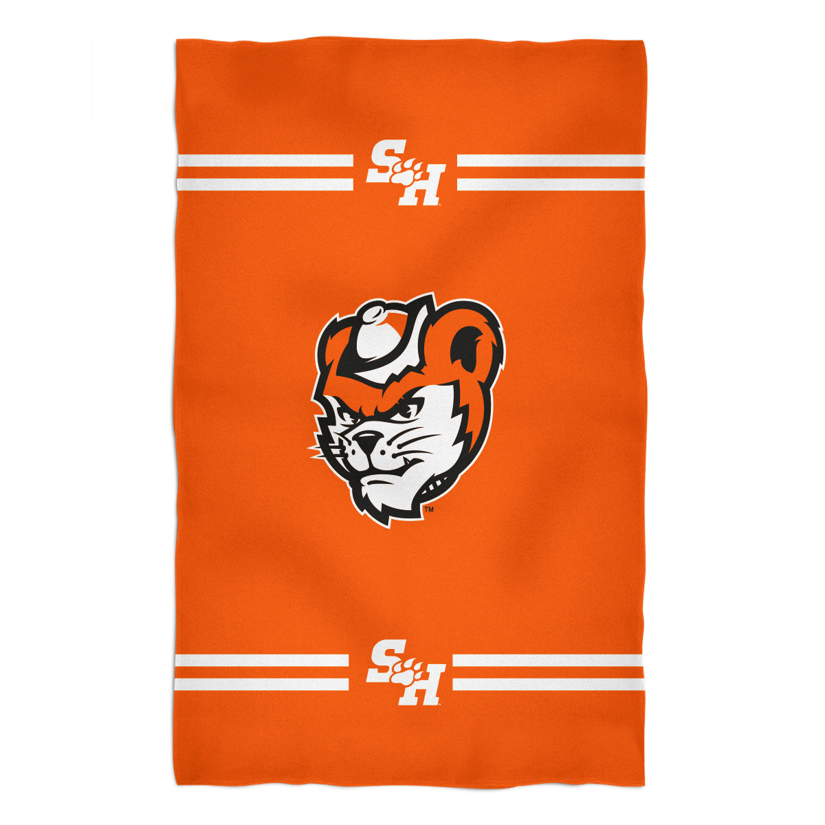 Sam Houston Bearkats Orange Beach Bath Towel by Vive La Fete