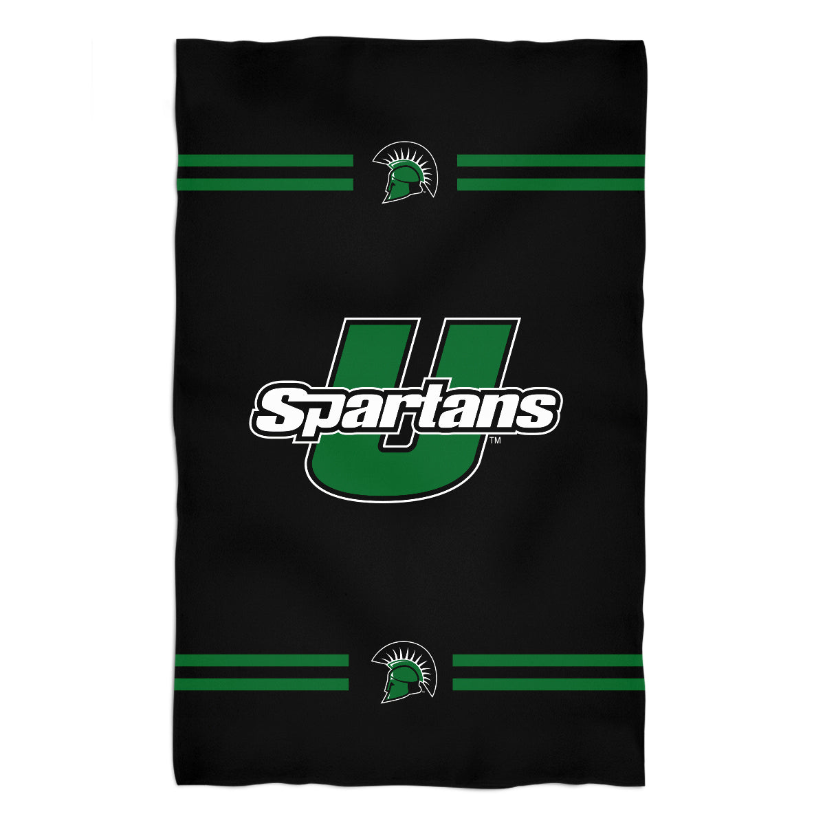 Upstate Spartans Black Beach Bath Towel by Vive La Fete