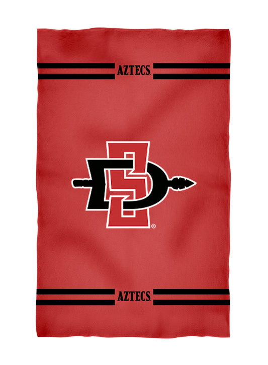 San Diego State Aztecs SDSU Red Beach Bath Towel by Vive La Fete