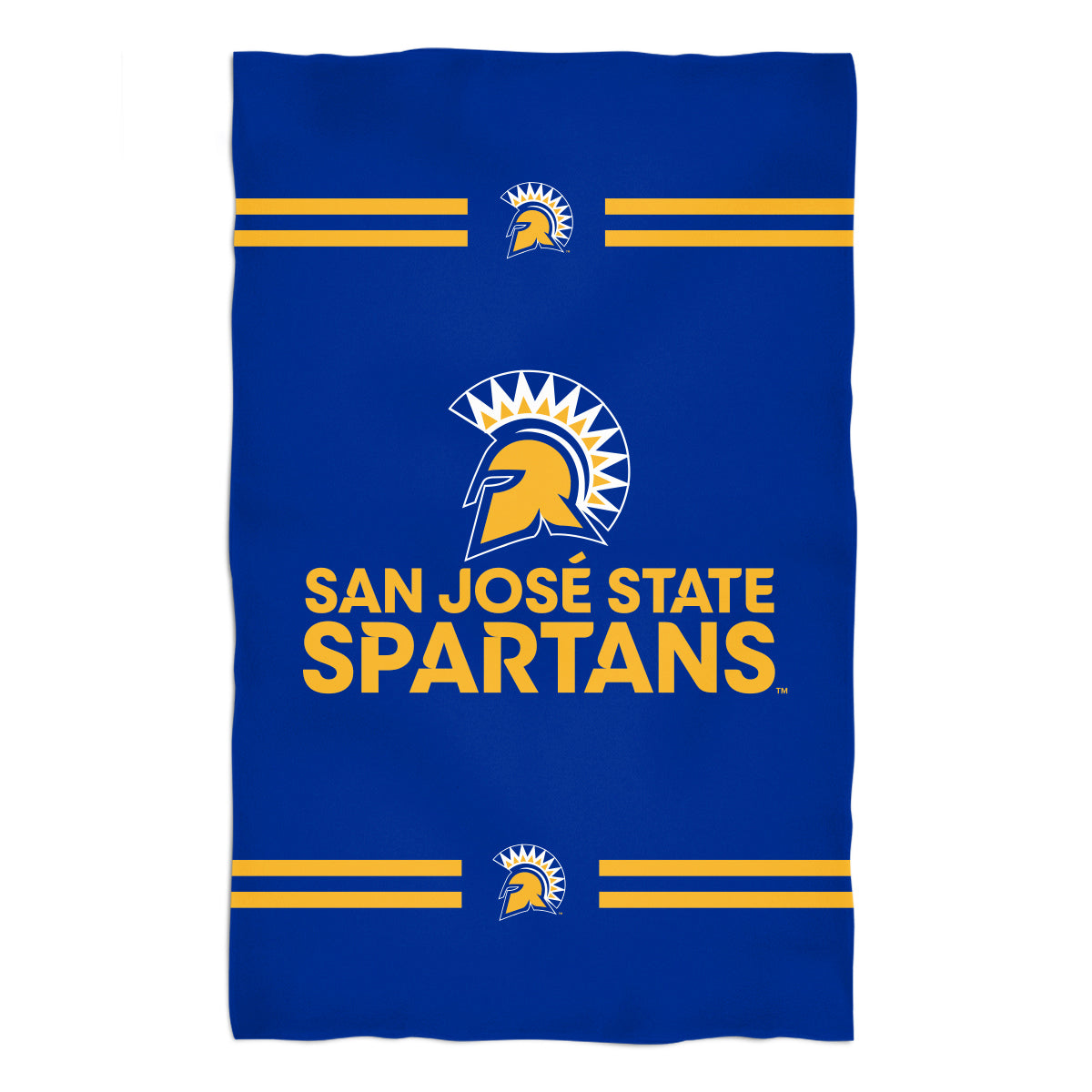 San Jose State Spartans Blue Beach Bath Towel by Vive La Fete