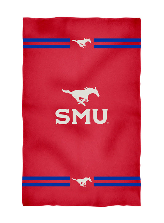 SMU Mustangs Red Beach Bath Towel by Vive La Fete