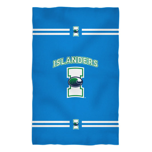 Texas A&M Corpus Christi Islanders Blue Beach Bath Towel by Vive La Fete