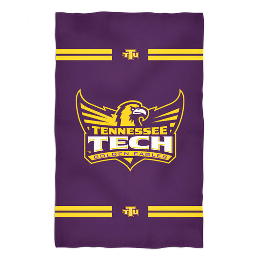 Tennessee Tech Golden Eagles Purple Beach Bath Towel by Vive La Fete