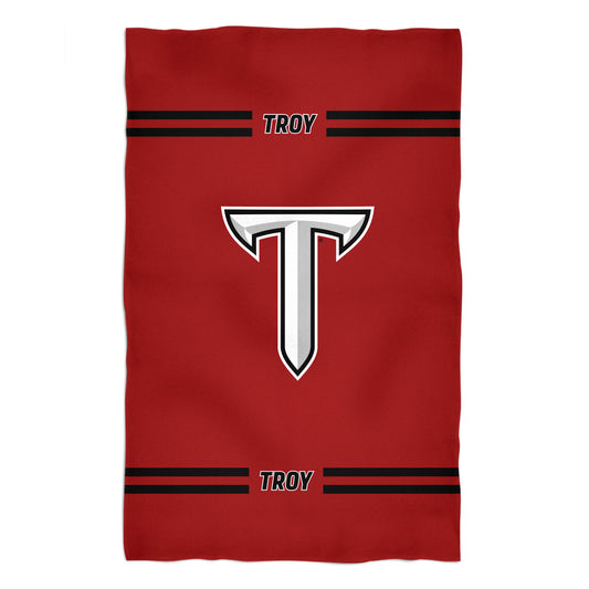 Troy Trojans Maroon Beach Bath Towel by Vive La Fete