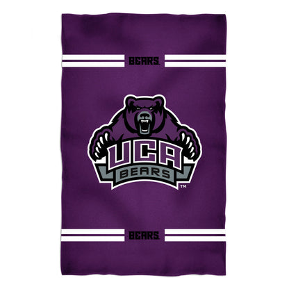 Central Arkansas Bears UCA Purple Beach Bath Towel by Vive La Fete