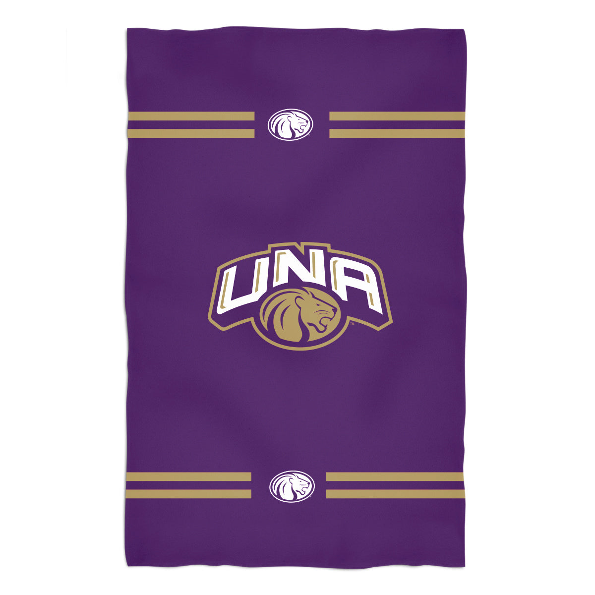 North Alabama Lions Purple Beach Bath Towel by Vive La Fete