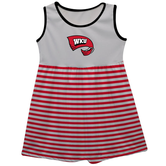 Western Kentucky Girls Game Day Sleeveless Tank Dress by Vive La Fete-Campus-Wardrobe