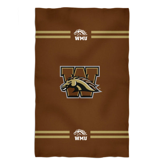 Western Michigan Broncos Brown Beach Bath Towel by Vive La Fete