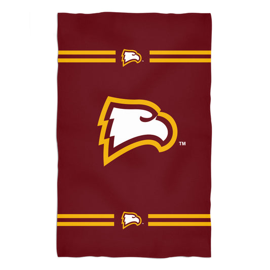 Winthrop University Eagles Maroon Beach Bath Towel by Vive La Fete