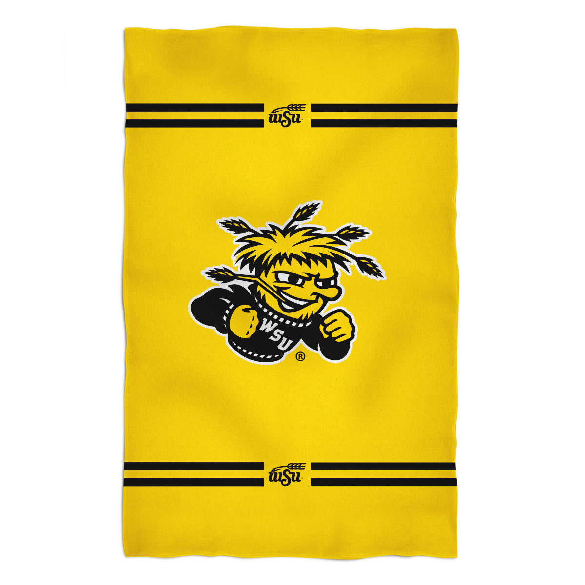 Wichita State Shockers WSU Gold Beach Bath Towel by Vive La Fete