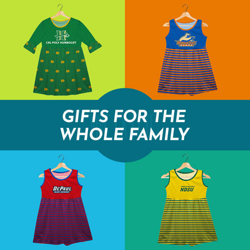 Gifts for the Whole Family. People wearing apparel from Vive La Fete Tank Dress for Girls - Mobile Banner
