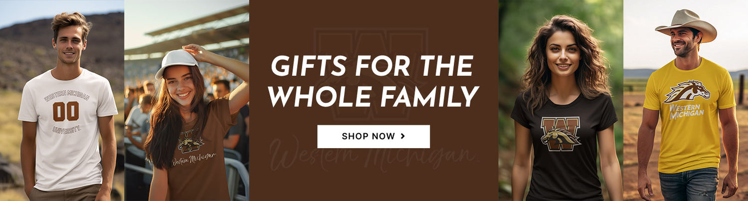 Gifts for the Whole Family. People wearing apparel from WMU Western Michigan University Broncos Apparel – Official Team Gear