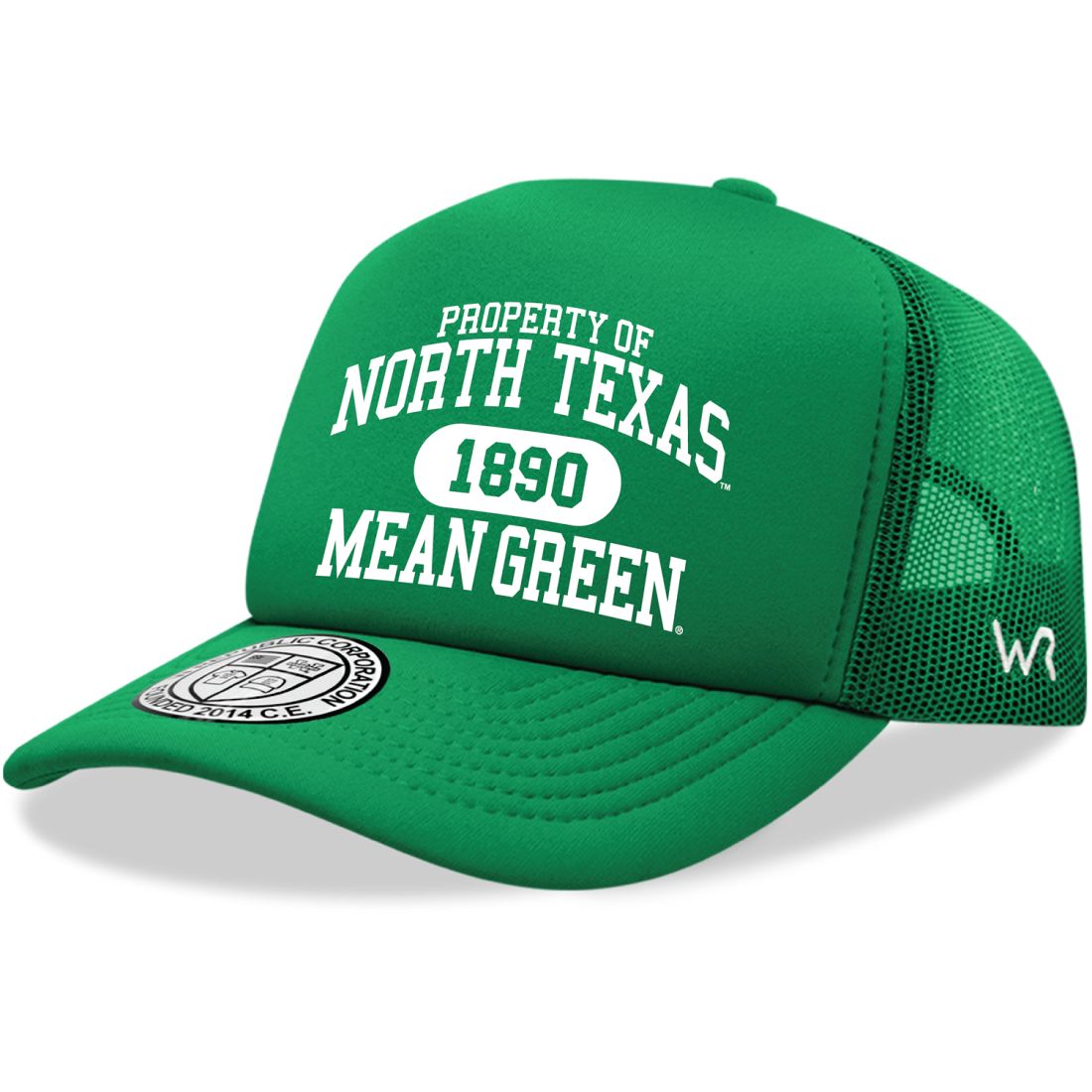 UNT University of North Texas Mean Green Property Foam Trucker Hats