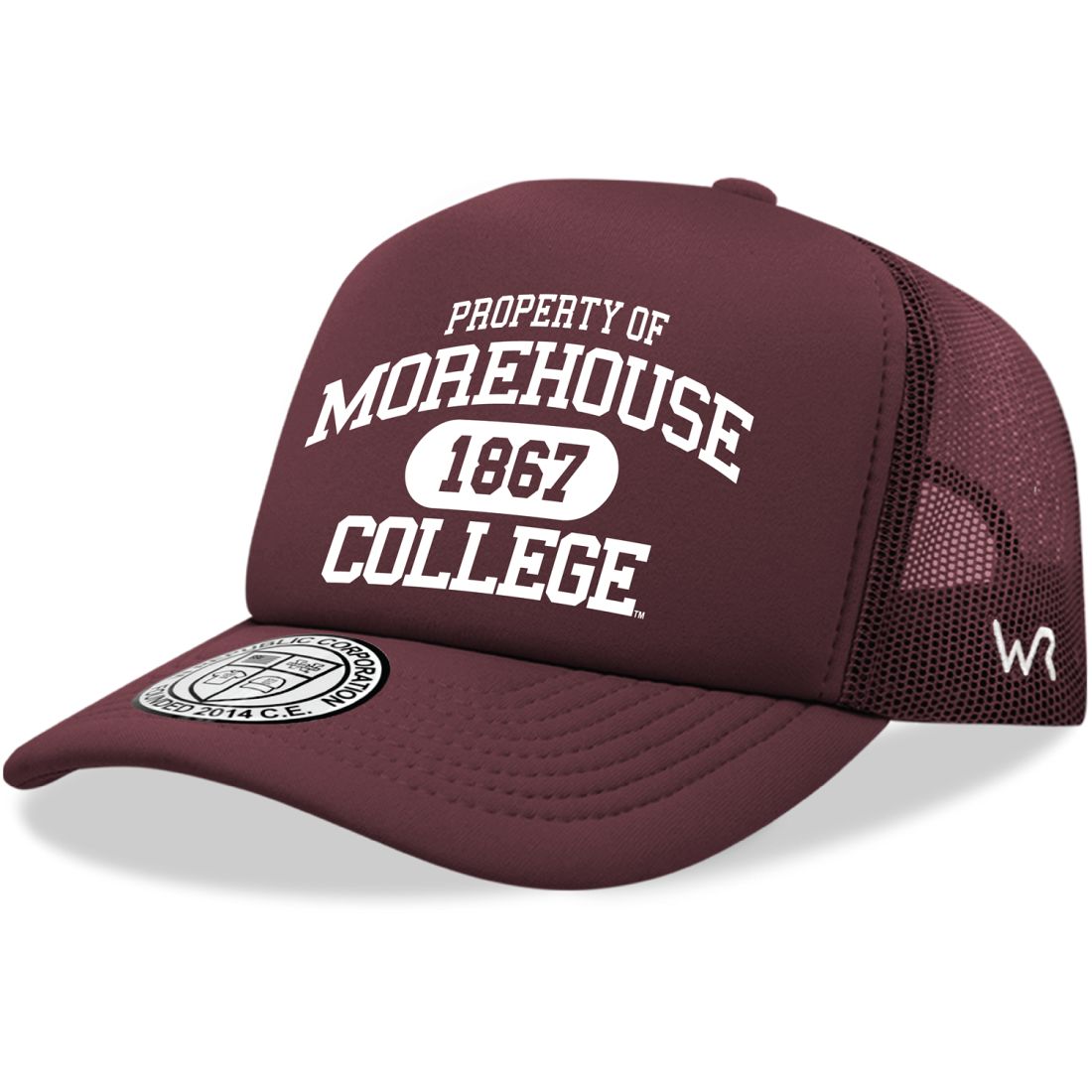 Morehouse College Maroon Tigers Property Foam Trucker Hats