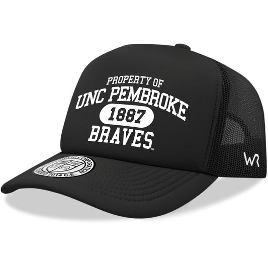 UNCP University of North Carolina at Pembroke Braves Property Foam Trucker Hats