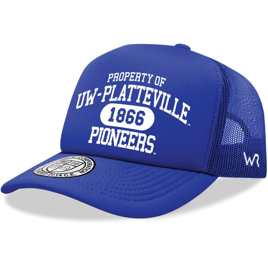 UW University of Wisconsin Platteville Pioneers Property Foam Trucker Hats