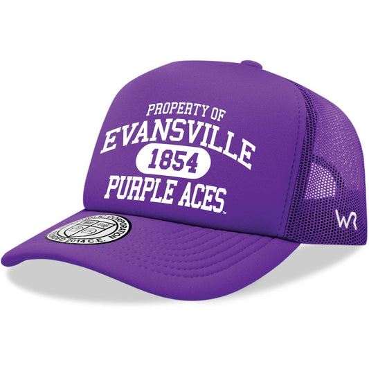 University of Evansville Purple Aces Property Foam Trucker Hats