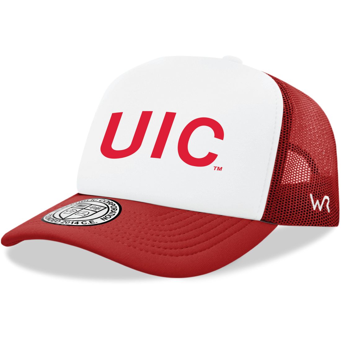 UIC University of Illinois at Chicago Flames Practice Foam Trucker Hats