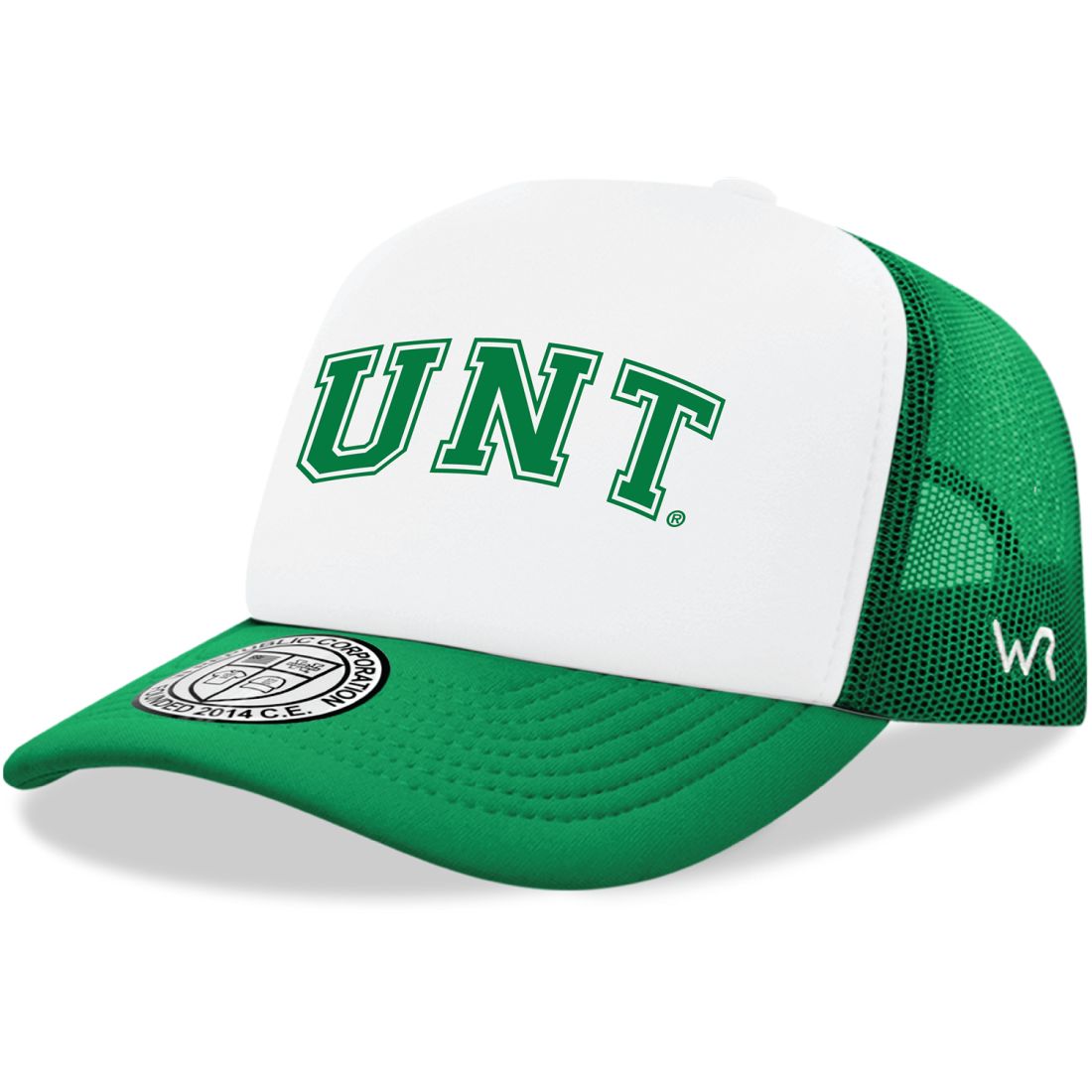 UNT University of North Texas Mean Green Practice Foam Trucker Hats