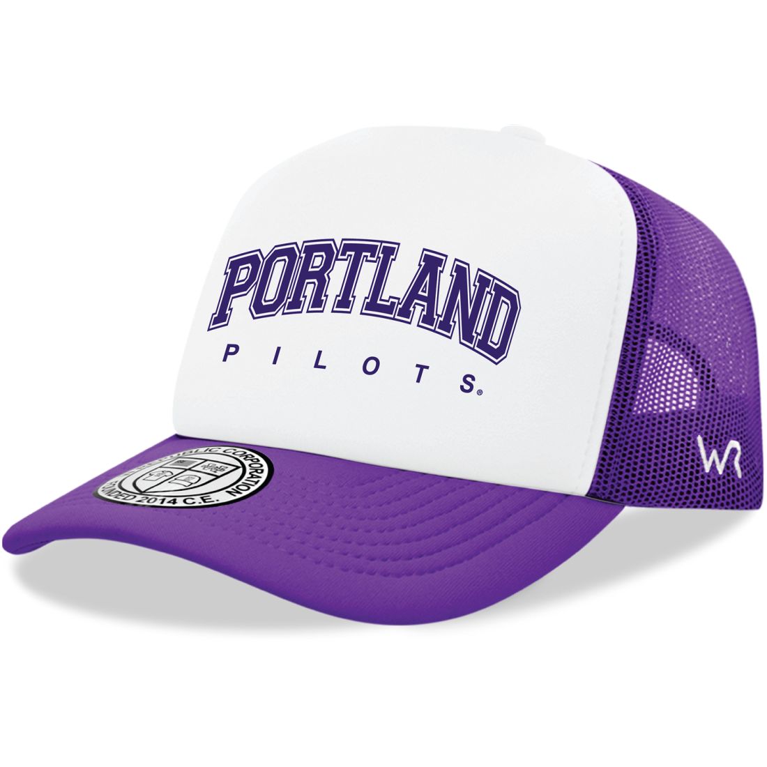 UP University of Portland Pilots Practice Foam Trucker Hats