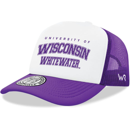 UWW University of Wisconsin Whitewater Warhawks Practice Foam Trucker Hats