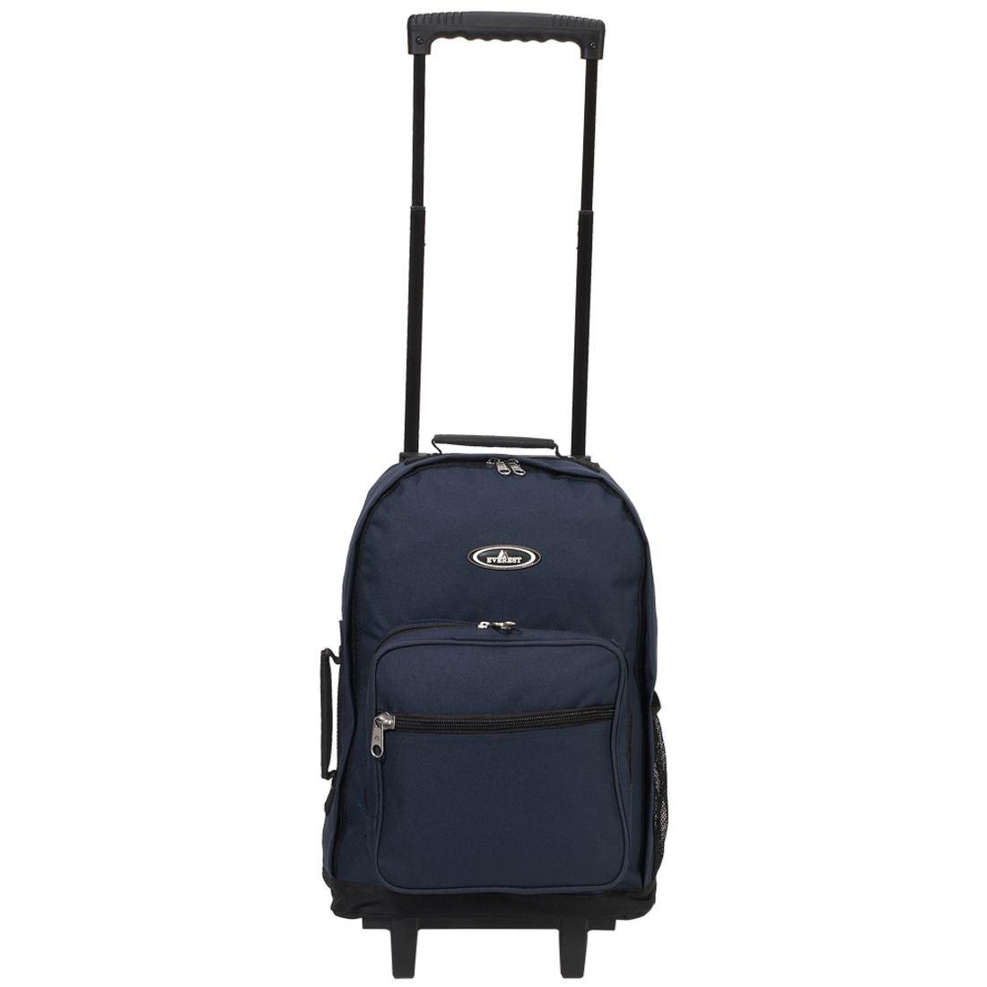 Everest Wheeled Backpack Rolling Carry On Suitcase on Wheels -Small