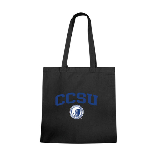 CCSU Central Connecticut State University Blue Devils Institutional Seal Tote Bag