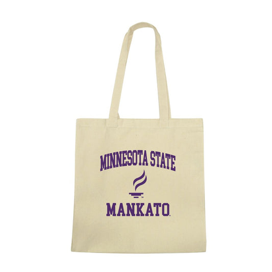 Mouseover Image, MNSU Minnesota State University Mankato Mavericks Institutional Seal Tote Bag