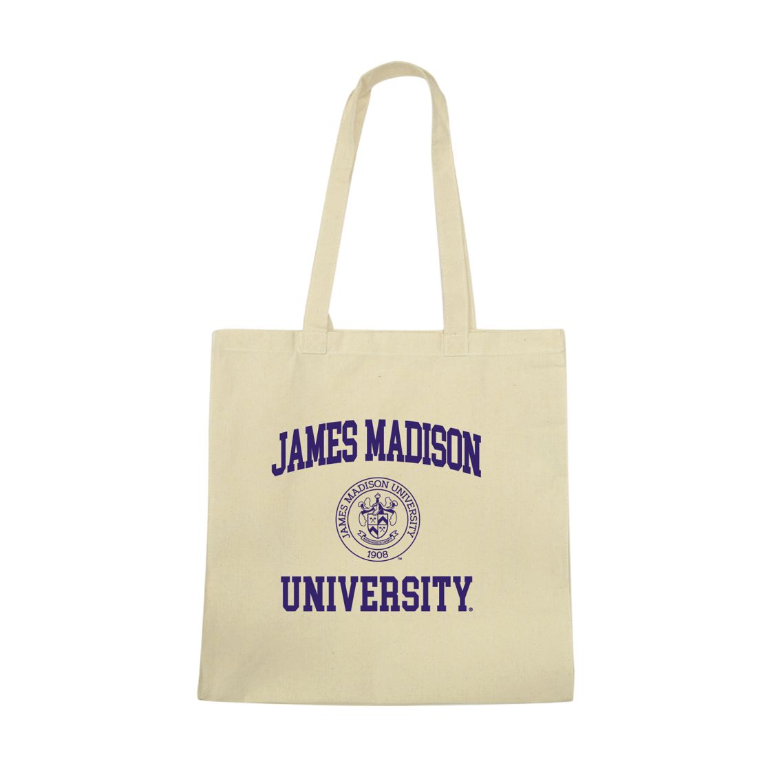 JMU James Madison University Dukes Institutional Seal Tote Bag