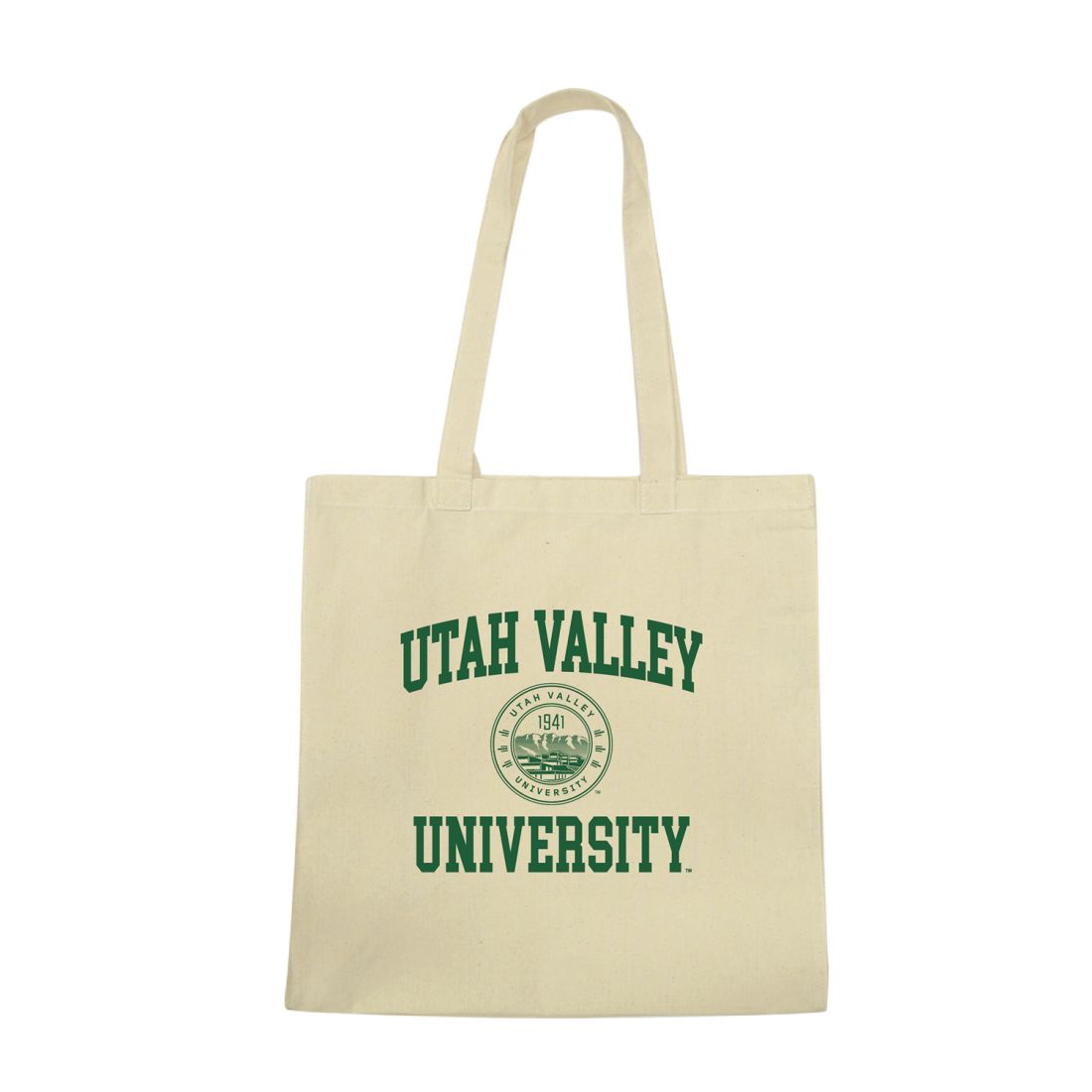 UVU Utah Valley University Wolverines Institutional Seal Tote Bag